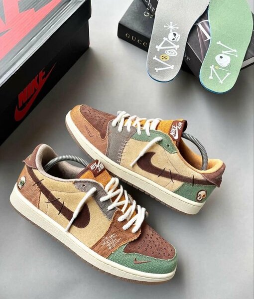 AIR JORDAN 1 LOW - OG ZION WILLIAMSON VOODOO( avec carton )