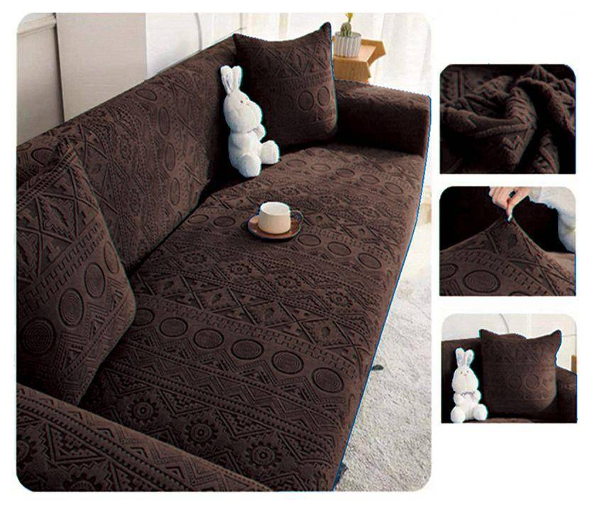 Brown Patterned Sofa Covers