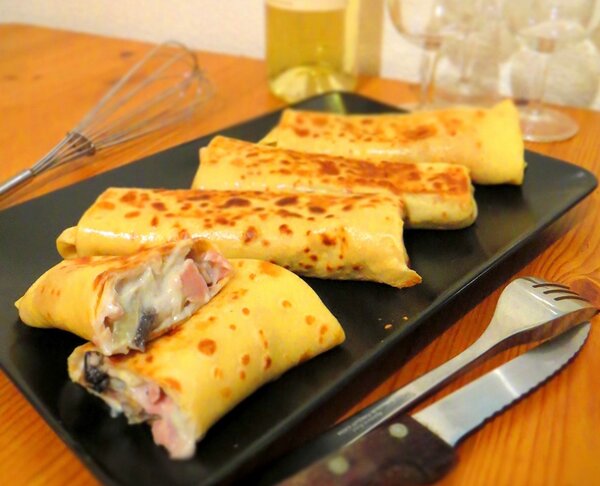 Crêpes salées gourmandes