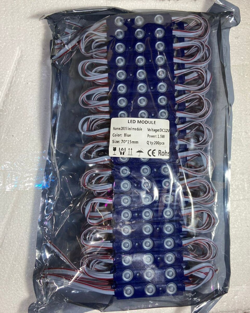 LED Module 1.5w 12V bleu 200pc