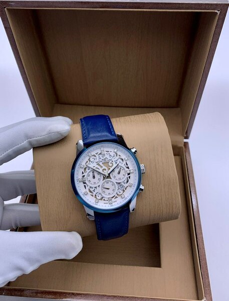 Montre Chronographe Homme Bleu