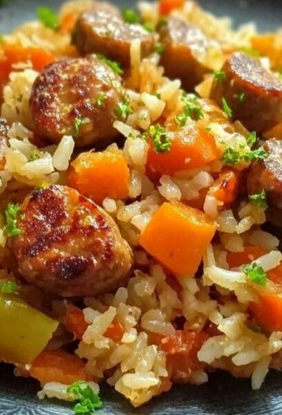 Du riz aux saucisses