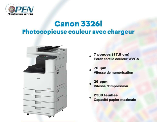 Canon 3326i Photocopieuse couleur avec chargeur
