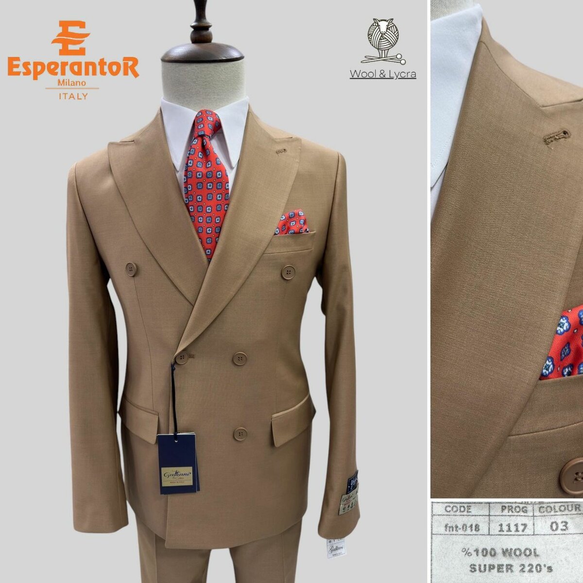 Double breasted suit