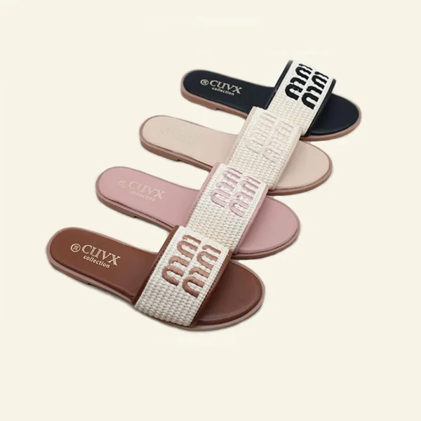 Mules femme en perles et strass