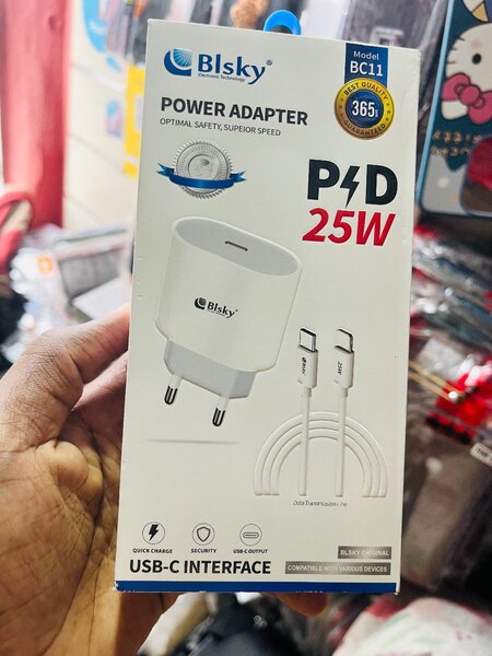 Chargeur Rapide USB-C 25W Blsky