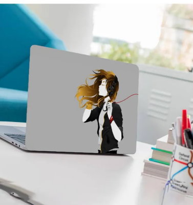 Headphone Laptop Back Skin-Laptop Skin Vinyl Sticker Decal, 13 13.3 14.6 15 15.4 15.6 inch Laptop Skin Sticker Cover For All Laptops