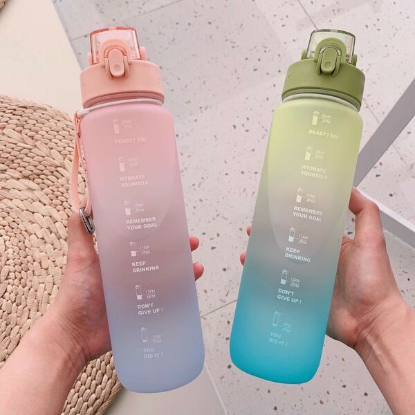 Motivational water bottle