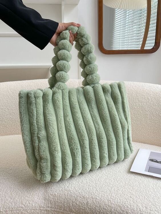 Sac en fourrure peluche douce