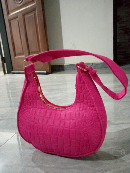 Handbag bright pink