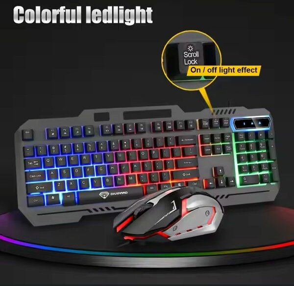 Electronic keyboard and mouse