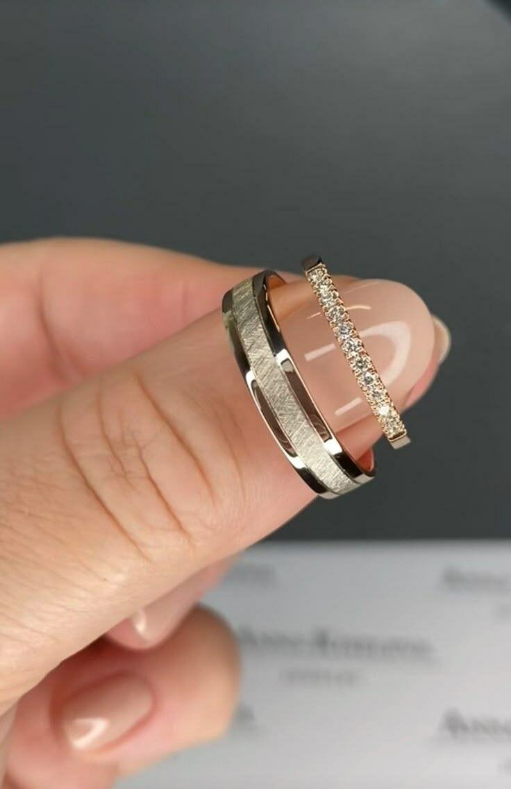 Alliance or gris et argent bla