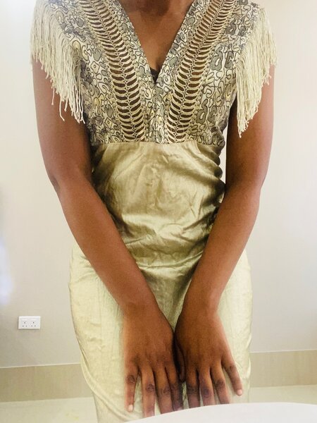 Gold Dinner Dress