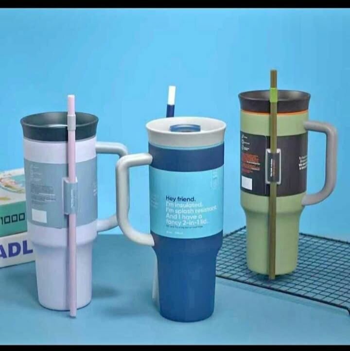 Tasse Isotherme avec Paille