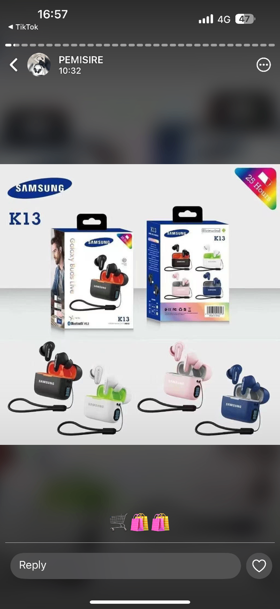 Wireless Bluetooth Earbuds K13