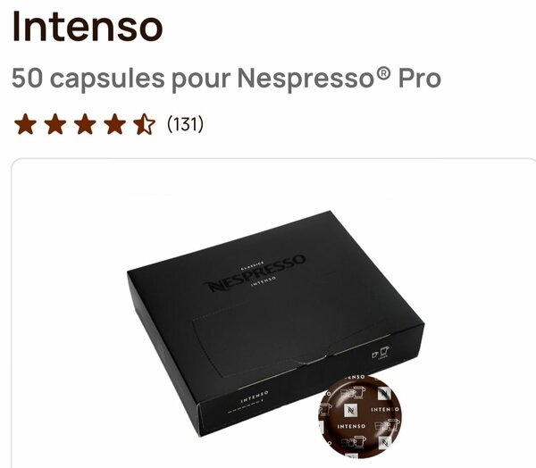 Capsules Intenso Nespresso Pro