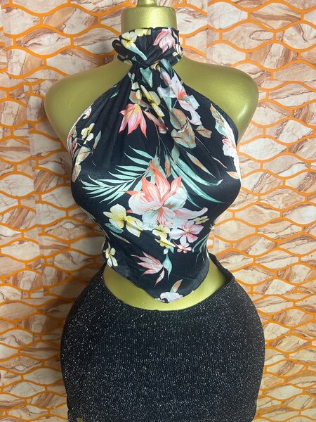 Top femme floral chic