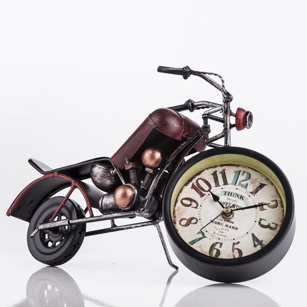 Horloge moto design rétro