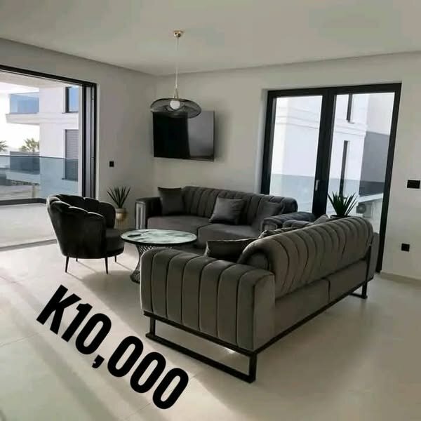 A set of beautiful and soft home furniture