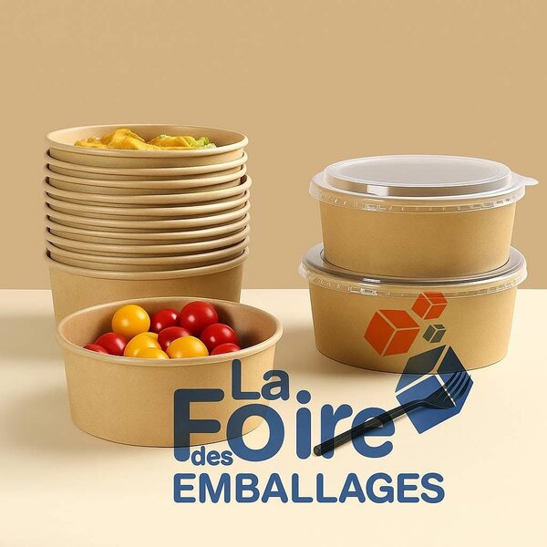 Pots en carton avec couvercles