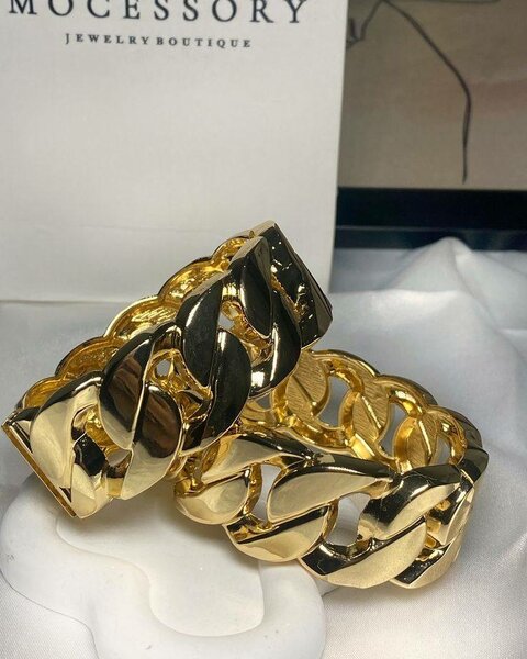 Bracelet chaîne doré élégant