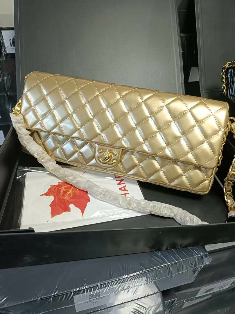 Sac à main en cuir matelassé