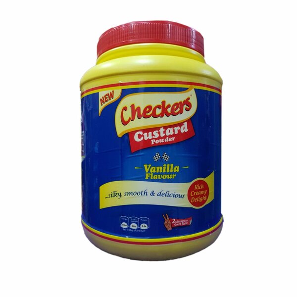 checkers flavoured and milk custard