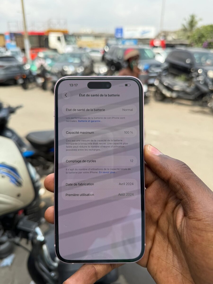 iPhone 15plus 128Go retour cas