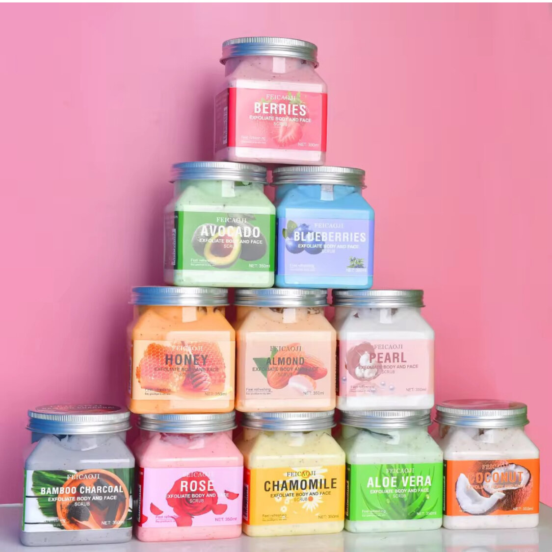 Colorful Body Scrub for Skin