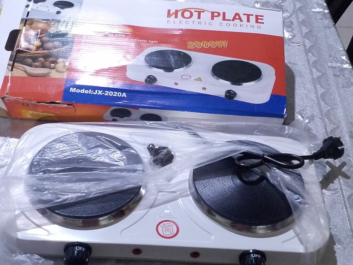 Plaque de cuisson électrique double