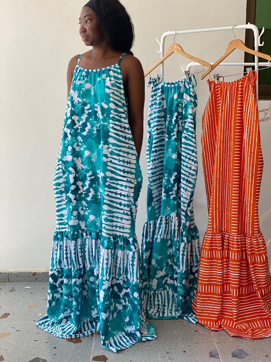 Pantalons fluides imprimés colorés