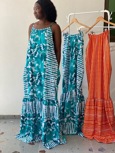 Pantalons fluides imprimés colorés