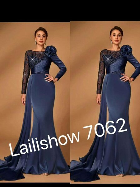 Robe de soirée élégante bleue