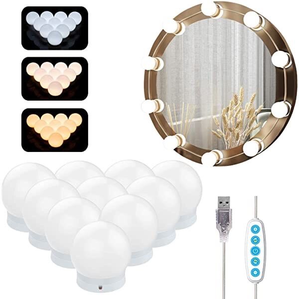 Lumières de maquillage LED pour miroir