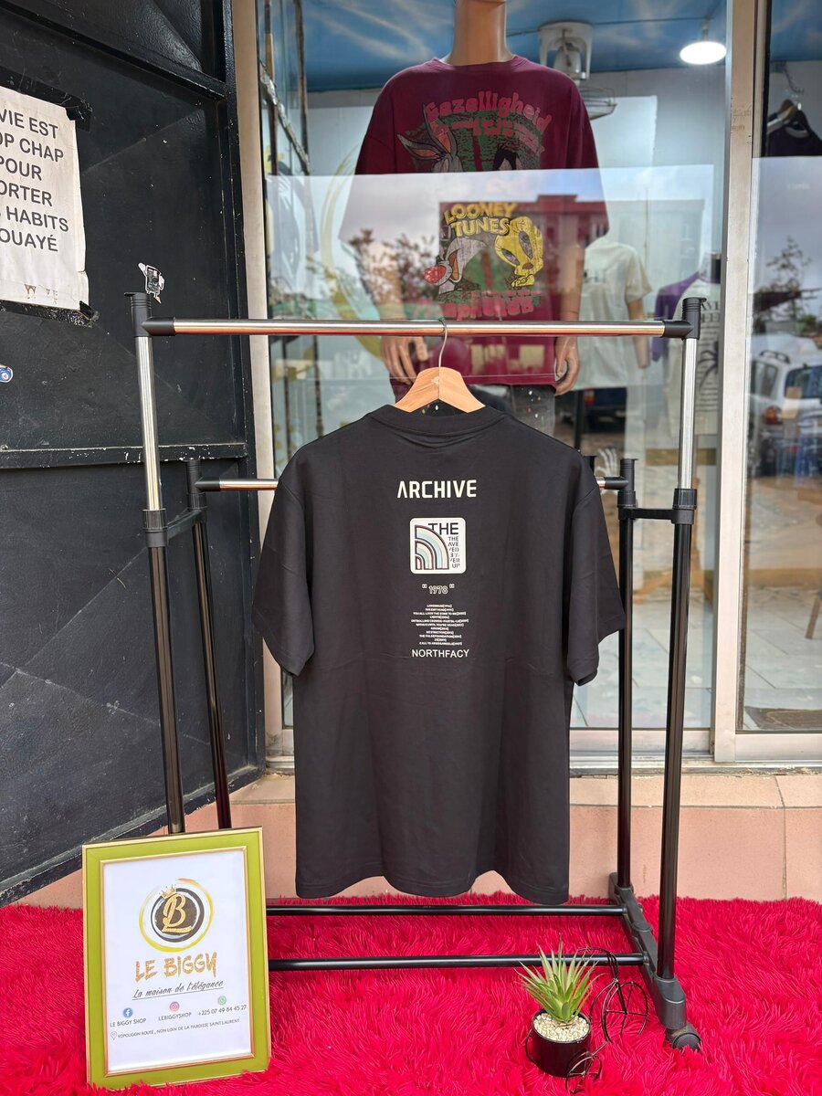 T-shirt Noir Unisexe