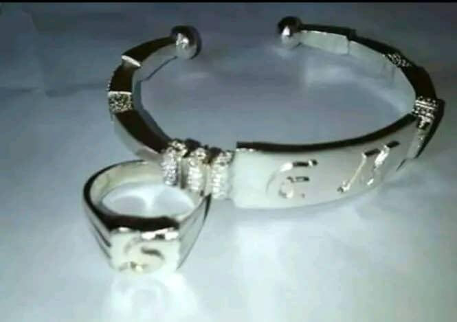 Bracelet et bague en argent