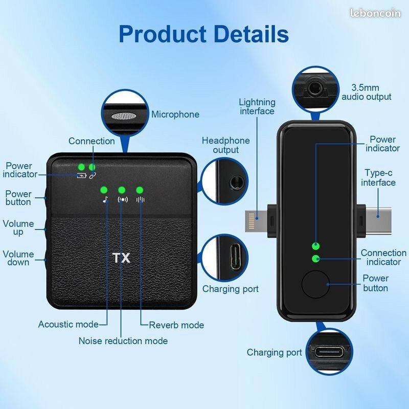 Micro cravate wireless SX-31