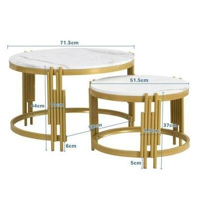 Tables basses gigognes en marbre