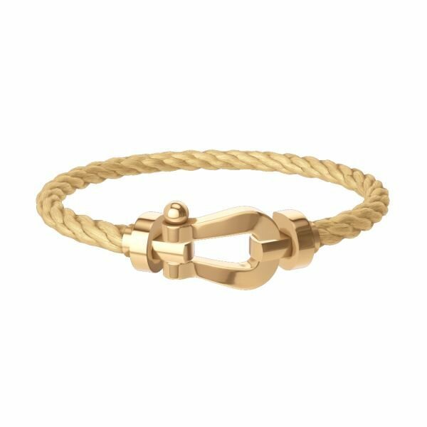 Bracelet en corde dorée