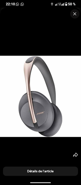 Casque Bose avec réduction de bruit