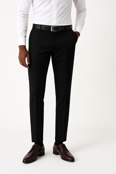 Pantalon habillé noir homme