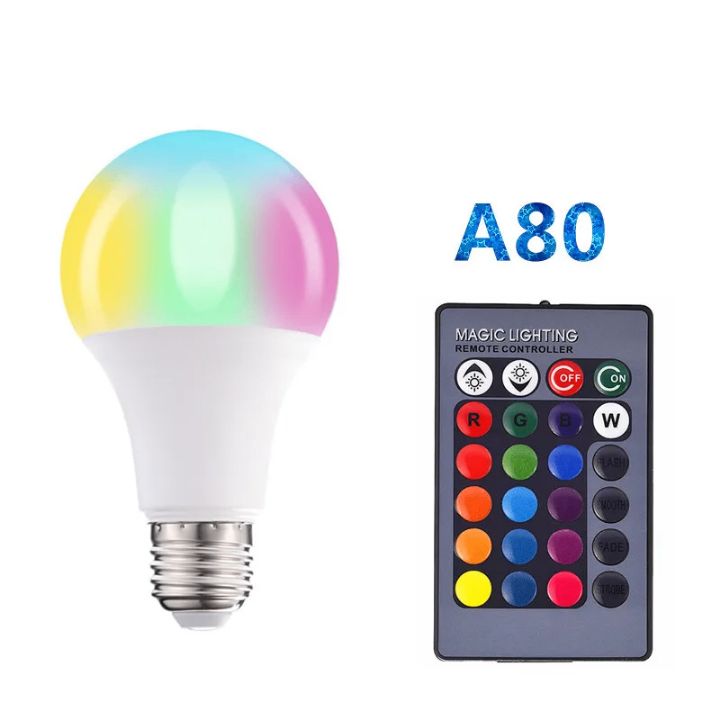 Ampoule LED RVB avec télécommande