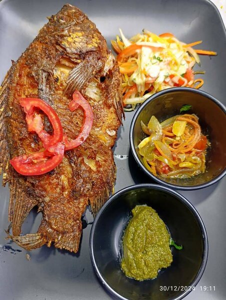 Poisson Tilapia frit