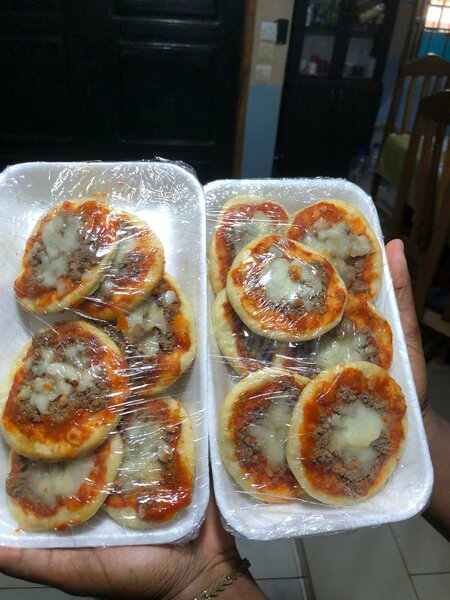 Mini pizzas emballées