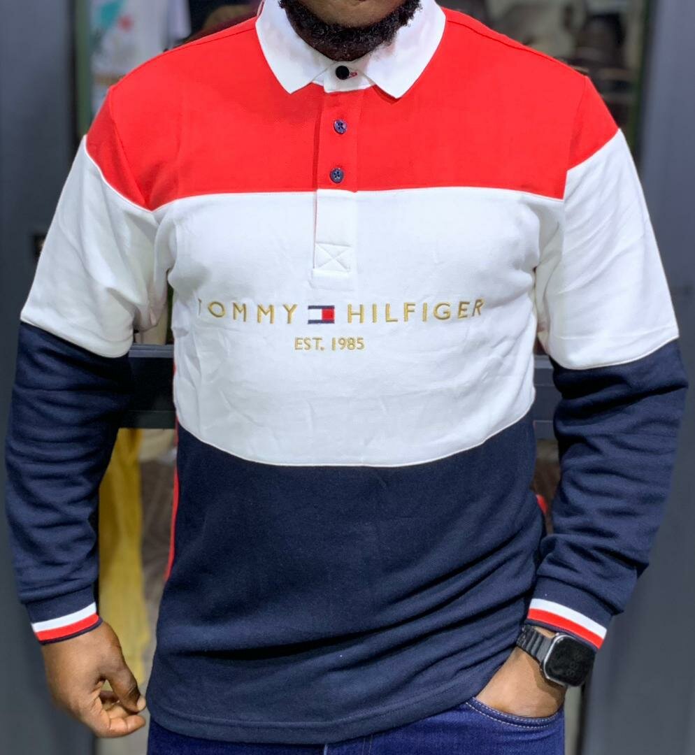 Polo manches longues homme