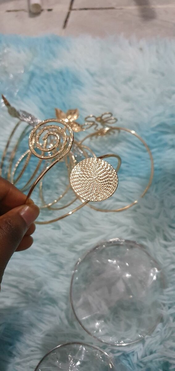 Bracelet serpent doré