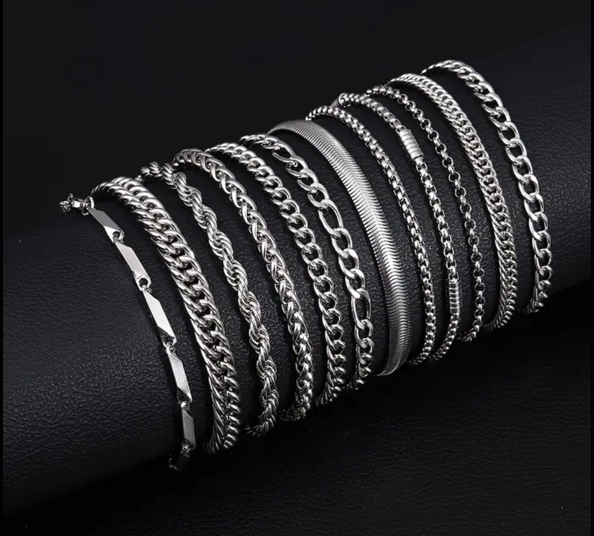 Bracelets en acier inoxydable