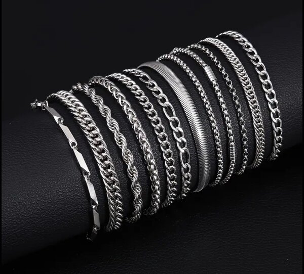 Bracelets en acier inoxydable