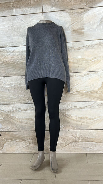 Pull gris cosy