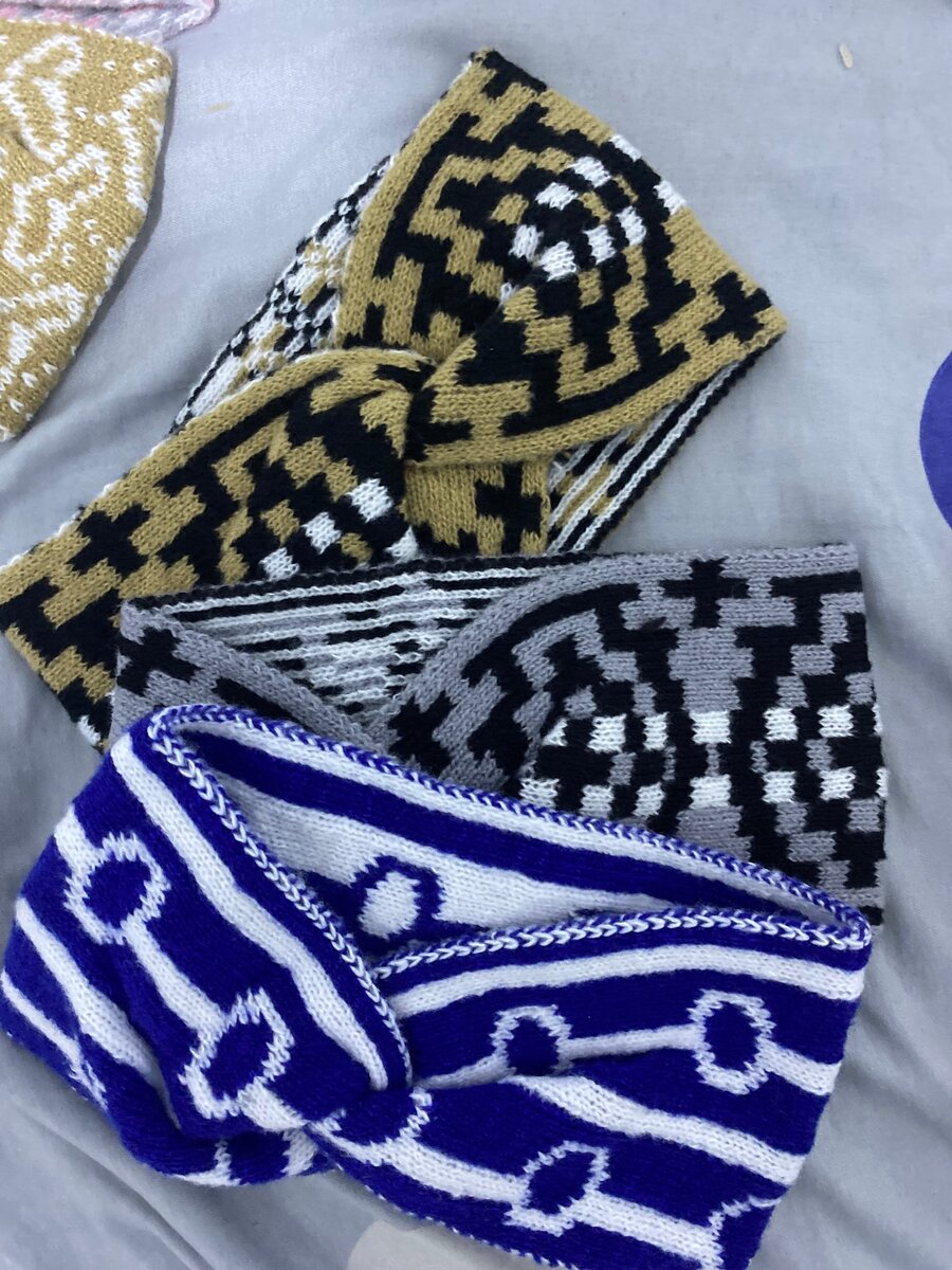 Lot de Bandeaux Torsadés en Tricot